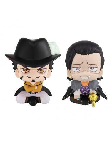 One Piece Estatuas PVC Look Up Dracule Mihawk & Crocodile 11 cm (with gift)