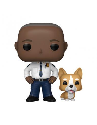 Brooklyn Nine-Nine Funko POP! TV Vinyl Cpt Holt w/dog 9 cm