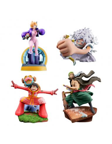 One Piece Petitrama Estatua PVC Logbox Re Birth Egghead Set 9 cm