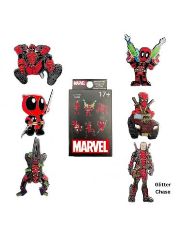Deadpool by Loungefly Chapas esmaltadas Blind Box Deadpool Action Expositor (12)
