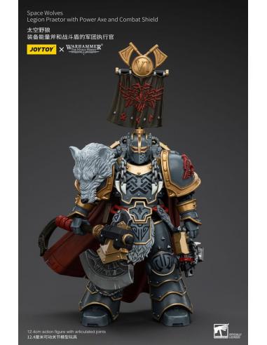 Warhammer The Horus Heresy Figura 1/18 Space Wolves Legion Praetor with Power Axe and Combat Shield 12 cm