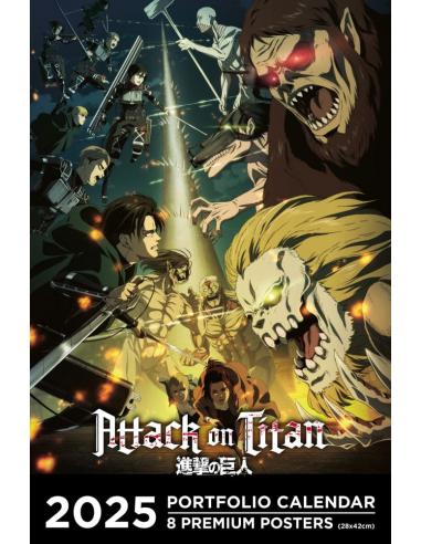Attack on Titan Portfolio Calendario 2025 *Edición Inglés*