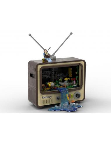 Kit de Construcción Original-Retro Series Vintage Television 19 cm