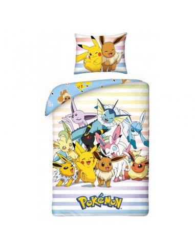 Pokémon Funda Nórdica Pikachu, Eevee & Friends 140 x 200 cm / 70 x 90 cm