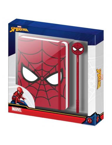 Set diario + boligrafo Spiderman Marvel