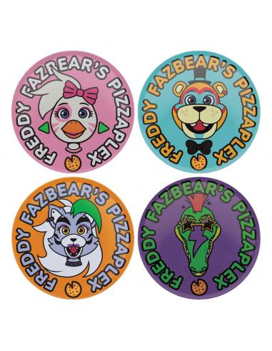 Five Nights at Freddy's Pack de 4 Posavasos Printed Drinks