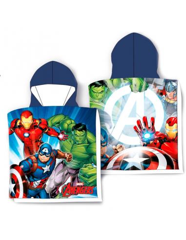 Poncho Toalla Avengers Marvel Microfibra 55x100cm.