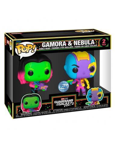 Blister 2 figuras POP Marvel Guardianes de la Galaxia Gamora & Nebula Exclusive