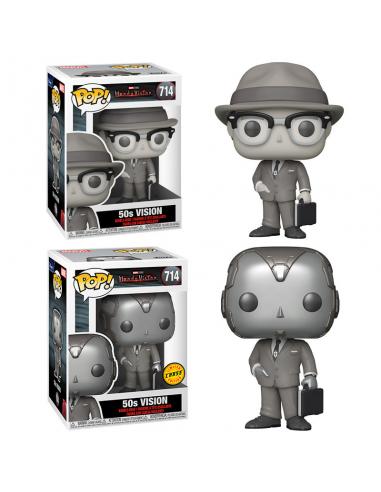Funko pop marvel wandavision vision 50s b&w chase