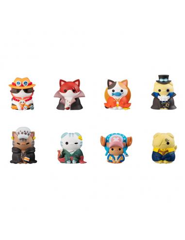 One Piece Mega Cat Project Figuras 3 cm NyanPieceNyan! I'm gonna be king of Paw-rates Vol. 1 Surtido (8)