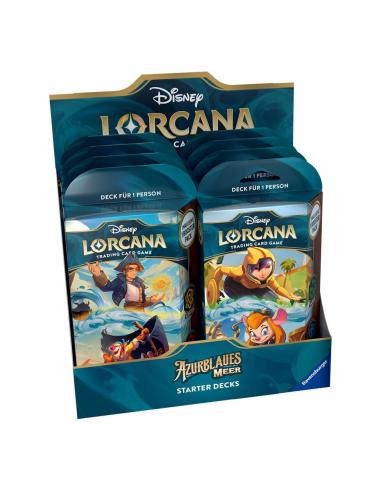 Disney Lorcana TCG Azurblaues Meer Mazos de Inicio Expositor (8) *Edición Alemana*