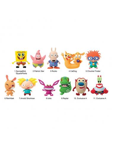 Nickelodeon Classics Colgantes PVC 3D Series 1 Expositor (24)