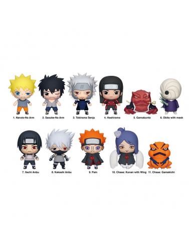 Naruto Shippuden Colgantes PVC 3D Series 5 Expositor (24)