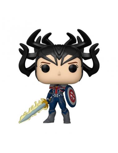 ¿Qué pasaría si...? POP! Animation Vinyl Figura Infinity Captain Carter 9 cm