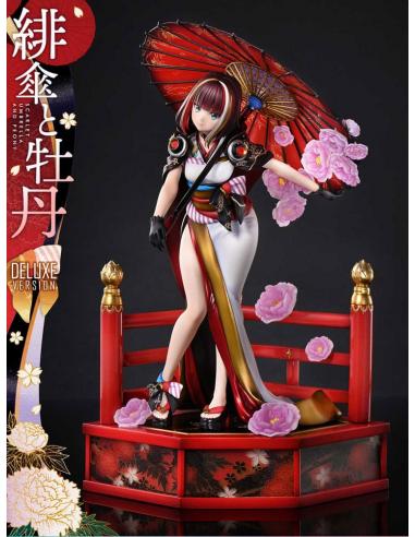 Original Illustration by Fuzichoco Estatua PVC 1/7 Prisma Wing Scarlet Umbrella And Peony Deluxe Version 32 cm