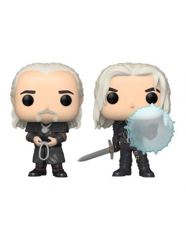 The Witcher Pack de 2 POP! Television Vinyl Figuras Geralt & Vesemir 9 cm