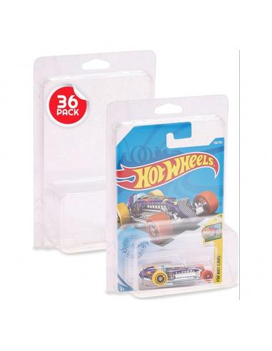 Hot Wheels pack de 36 protectores Blisters para Long Card Mainline