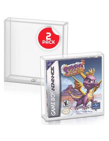 Caja de acrílico pack de 2 Protector para Gameboy/Gameboy Advance Games