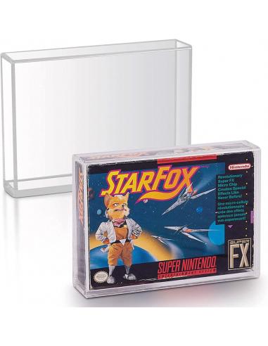 Caja de acrílico pack de 2 Protector para SNES/N64 Games