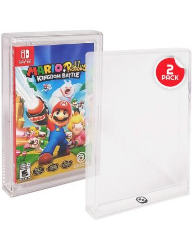 Caja de acrílico pack de 2 Protector para Nintendo Switch Games