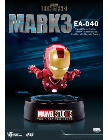 Iron Man 3 Estatua con luz Egg Attack Iron Man Mark III The First Ten Years Edition 16 cm