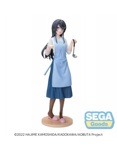 Rascal Does Not Dream of Bunny Girl Senpai Estatua Luminasta PVC Mai Sakurajima Apron 14 cm
