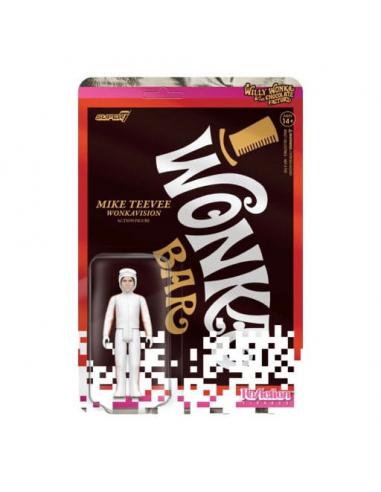 Charlie y la fabrica de chocolate (1971) Figura ReAction Wave 03 Mike Teevee (White Suit) 10 cm