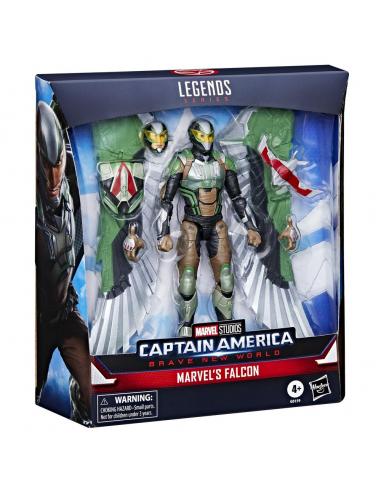 Figura hasbro legends series captain america brave new world - marvel's falcon