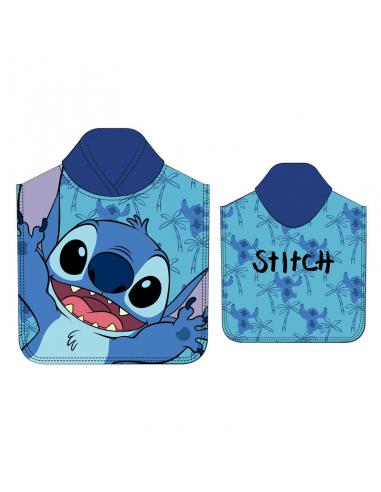 Poncho toalla Stitch Disney microfibra