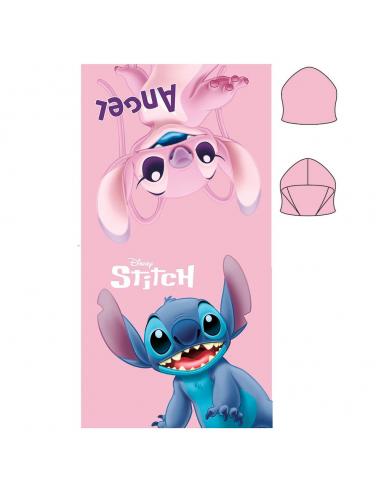 Poncho toalla Stitch Disney microfibra