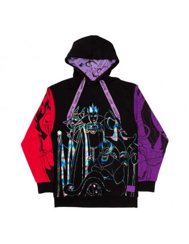 Disney by Loungefly Sudadera Capucha Unisex Villains Color Block talla XXXL