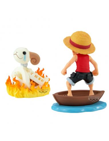 Figura Luffy &#38; Going Merry Log Stories One Piece 8cm