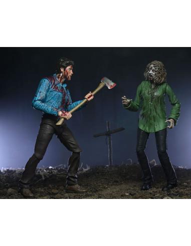 Evil Dead Pack de 2 Figuras Ultimate Bloody Ash & Cheryl Williams 18 cm