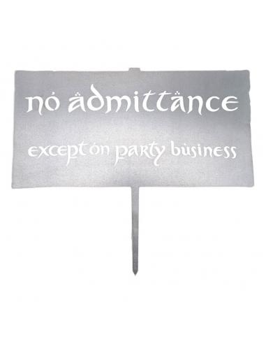 El Señor de los Anillos Metalbird No Admittance Sign 32 cm