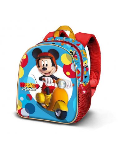 Mochila 3D Scooter Mickey Disney 31cm