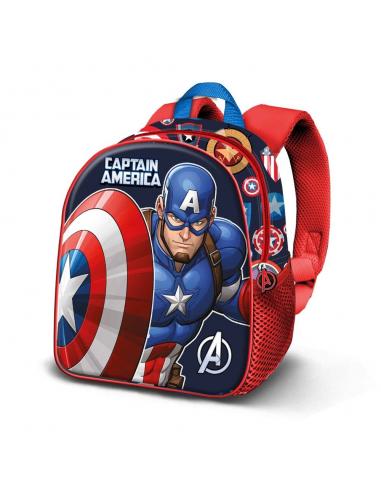 Mochila 3D Patriot Capitan America Marvel 31cm