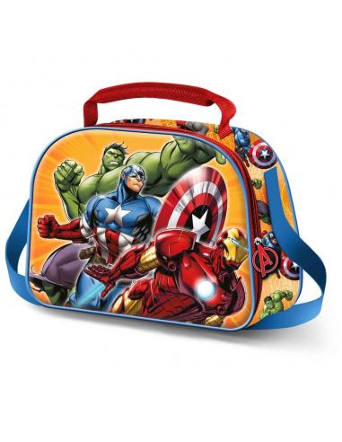 Bolsa portameriendas 3D Attack Los Vengadores Avengers Marvel