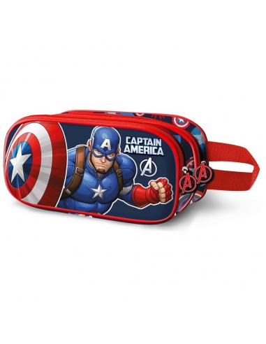 Portatodo 3D Patriot Capitan America Marvel doble