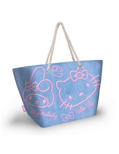Bolsa playa Denim Hello Kitty