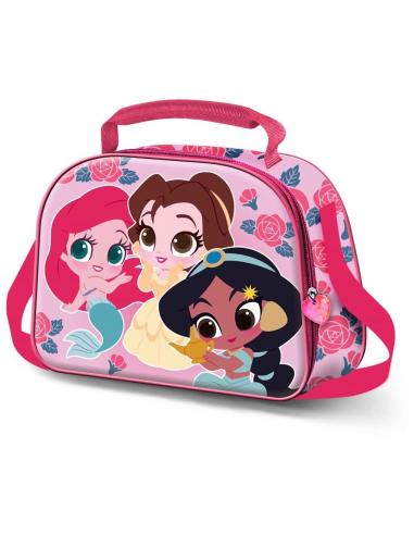 Bolsa portameriendas 3D Flowers Princesas Disney