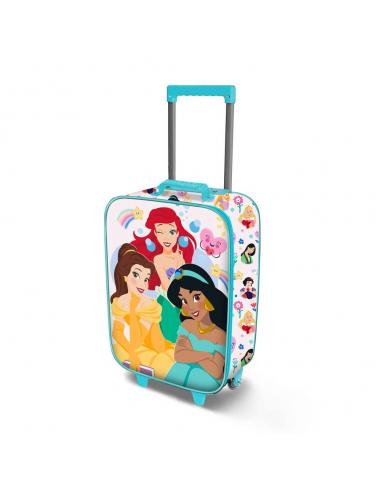 Maleta trolley 3D Flowers Princesas Disney 52cm