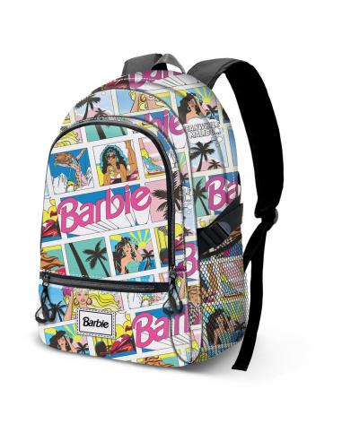 Mochila Comic Barbie 44cm adaptable