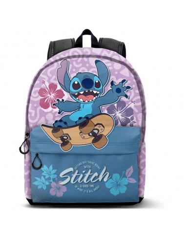 Mochila Skate Stitch Disney 44cm adaptable