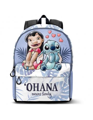 Mochila Couple Stitch Disney 44cm adaptable