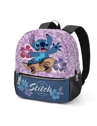 Mochila Skate Stitch Disney 33cm