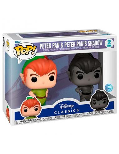 Blister 2 figuras POP Disney Peter Pan - Peter Pan & Peter Pans Shadow Exclusive