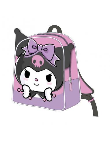 Mochila 3D Kuromi Hello Kitty 28cm
