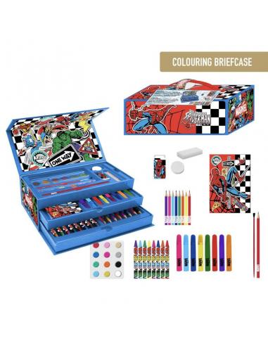 Maletin papeleria coloreable Los Vengadores Avengers Marvel