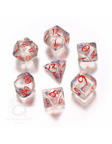 QW DADOS RPG CLASICO SET TRANSPARENTES (7)