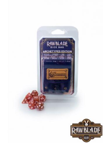 RAWBLADE DADOS + BOLSA DE CUERO SORCERER (7)